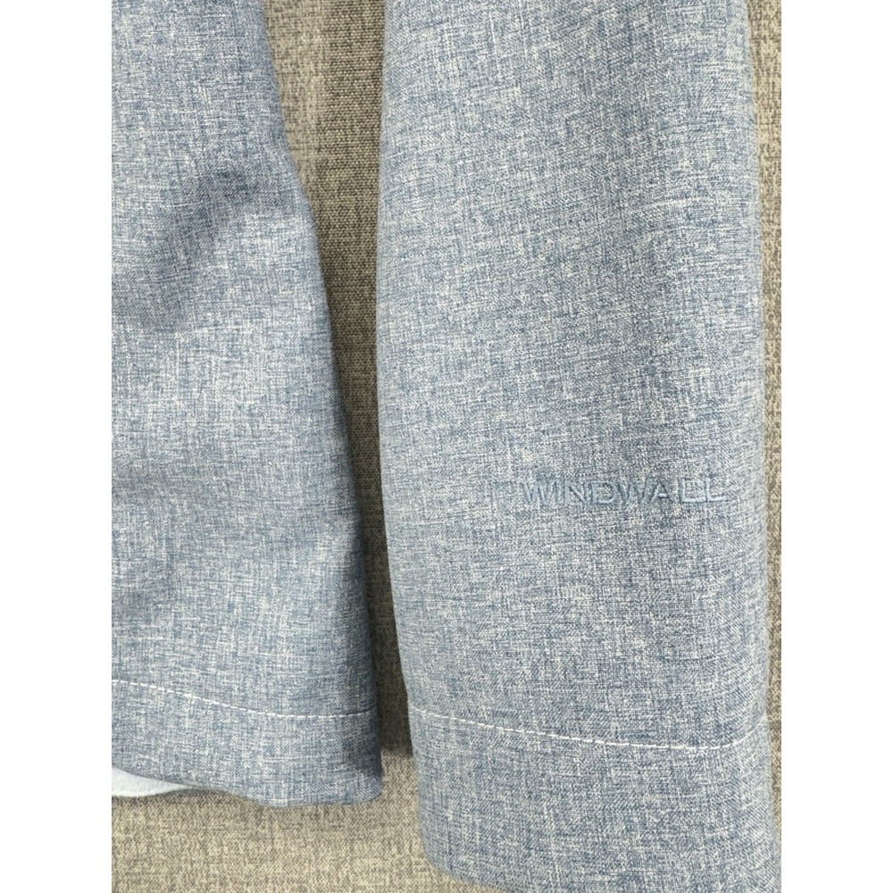 The North Face Women's Wind Wall Fleece Lined Jacket - Heather Blue Large - Picture 8 of 9